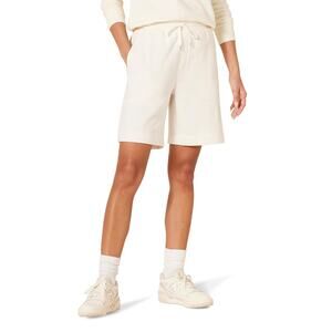 Women's Fleece High Rise Bermuda Shorts
